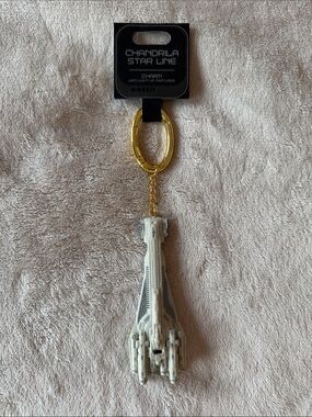 Galactic Starcruiser Halcyon Keychain Charm LIGHT UP Chandrila Star Line - New